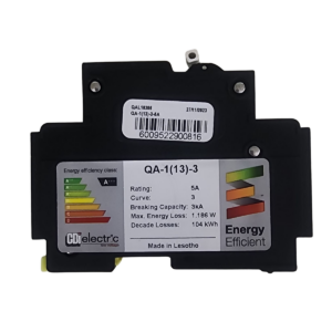 CBI MCB QA1 10A 1P 3KA 240VAC13MM White QAL18310A