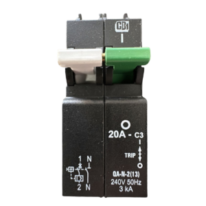 CBI MCB QA-N-2 40A 1P + N 3KA 240V AC 26mm QAL21340