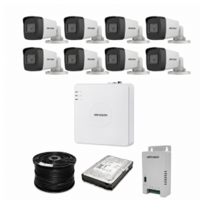 Hikvision 8 CH Turbo HD Kit - Embedded DVR - 8 X H