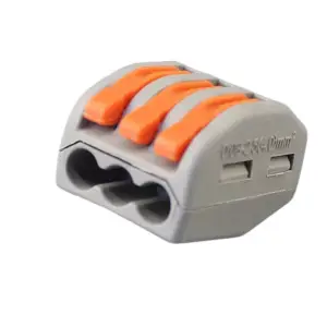 Grey & Orange Connector 3 Way