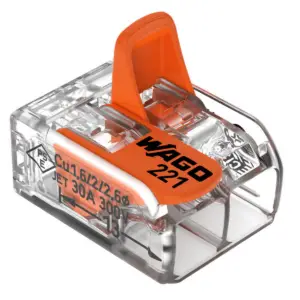 Wago 221 Lever Type 2-WAY Splicing Connector 0.14