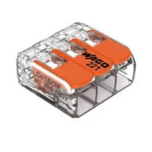 Wago 221 Lever Type 3-WAY Splicing Connector 0.14