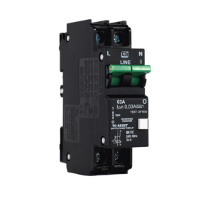 CBI Earth Leak QA17C 63A 1P+N 3KA 30MA 26mm NO Ovl