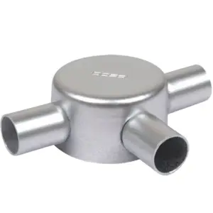 Galvanized round box 3way side 20MM