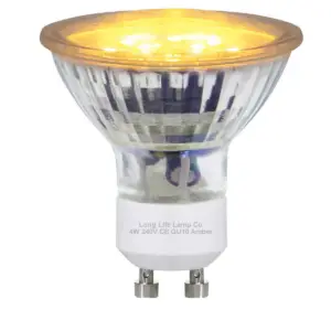 Amber 4W Alu GU10