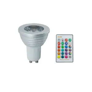 LED GU10 Rgb 3W W/remote XLED-GU10RGB