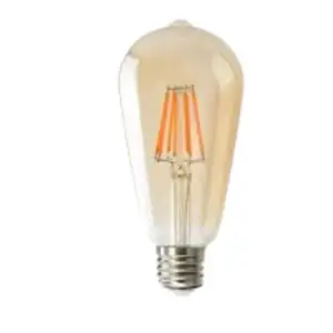 Warm White LED Filament Bulb 6W ST64
