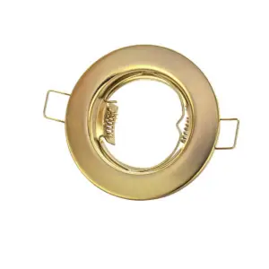 Downlight Fitting CB15 Brass 65mm Flush Mount