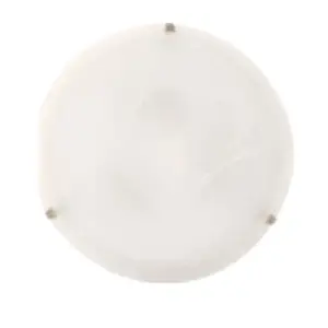 Alabaster Satin Chrome E27