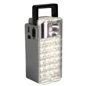 O0019295 Waco 24 LED & Spot Black Lantern
