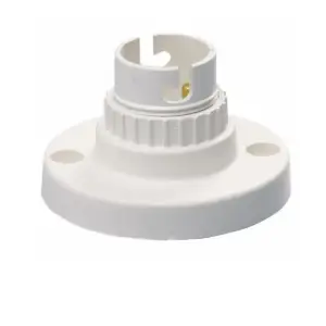 Nylon L/holder White B22