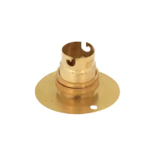 Brass L/holder B22 With 50mm Base