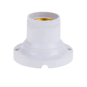 OL-E27-90-B E27 White Base Mount Lamp Holder