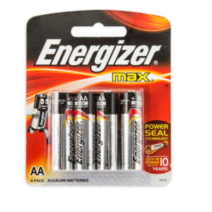 Energizer Battery AA Alkaline 4PCK