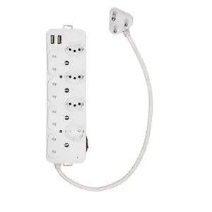Multiplug 8WA 4RSA + 3 Euro + 1 Schuko Unswitched