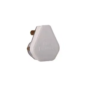 Plugtop 6A 3PIN PVC White