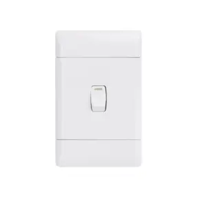 CBI 1 Lever 1 Way Light Switch 4X2 PVC White