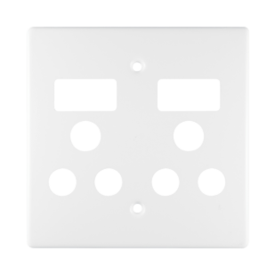Crabt CL 6563/101P DS Coverplate 100X100 Stl Whi