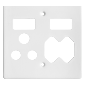 Crabt CL Comb RSA+2 Euro Socket CL 100X100 Stl White