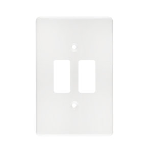 Crabt Class 6542/101P 2L Coverplate Stl 100X50 Whi