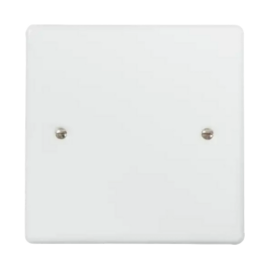 Crabt Class 6552/101P Blnk Coverpl 100X100 Whi Stl