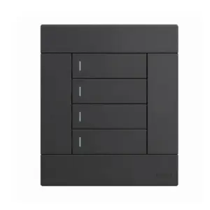 4 Lever One Way Switch 2X4 Black