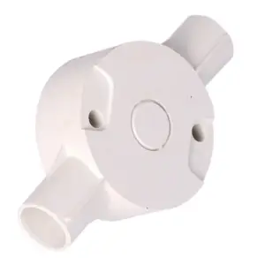 Pvc round box 2 way side entry 20MM