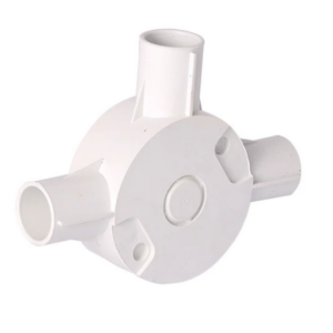 PVC Round Box 3 Way Side Entry 20mm