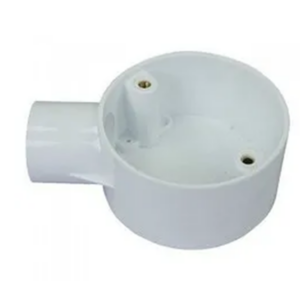 PVC Round Box 1 Way Side Entry 25mm