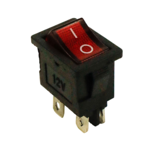 Rocker Switch - Amber Illuminated Black/no Trim