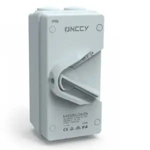 Lockable electrical isolator switch